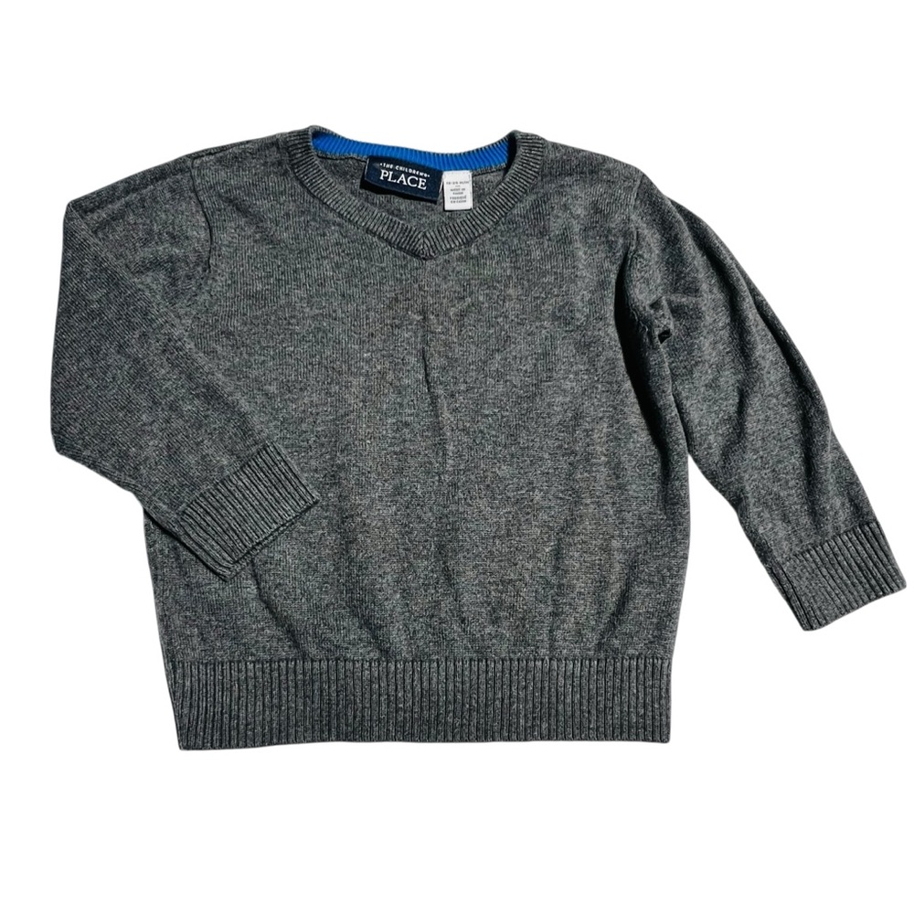 The Children's‎ Place Gray V-Neck Sweater